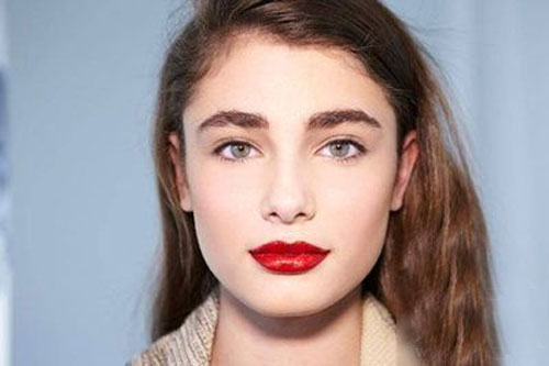 南瓜色口红怎么涂好看