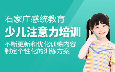 石家莊感統(tǒng)兒童注意力培訓(xùn)