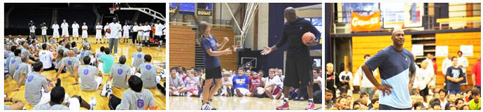 美国游学夏令营宣传图赴美乔丹篮球营