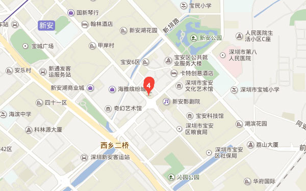 深圳恒企新安校区地址—百度地图