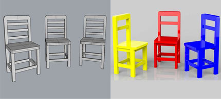 小椅子建模实例-Rhino建模教程