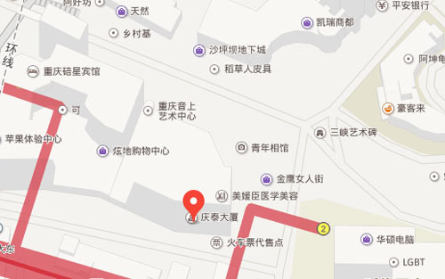 重庆恒企会计沙坪坝校区地址——百度地图