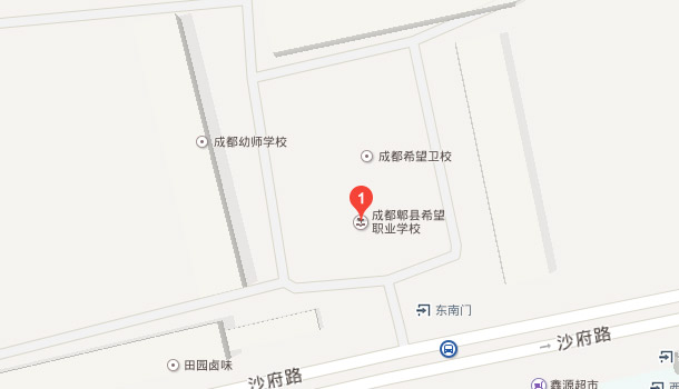 成都郫县希望职业学校地址-百度地图