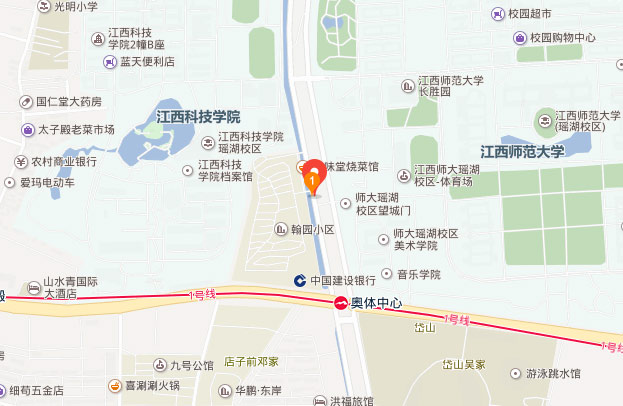 江西师范大学地图瑶湖图片