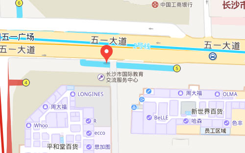 长沙韦博英语黄兴校区地址——百度地图