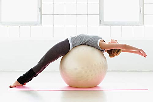 瑜伽球的锻炼力量方法2