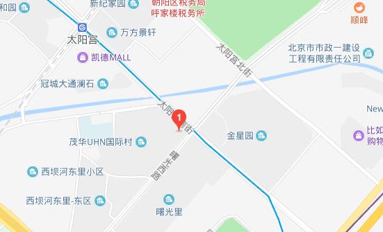 北京三元桥地图图片