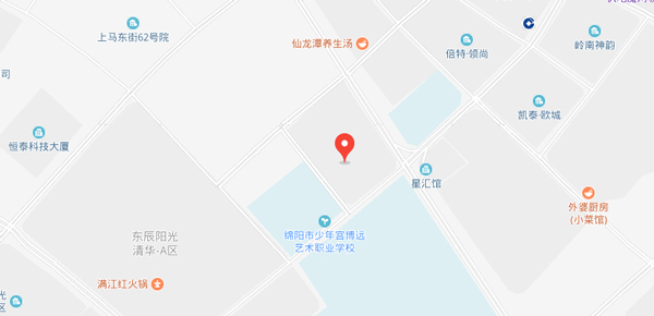 綿陽新航道樂薈城校區地圖