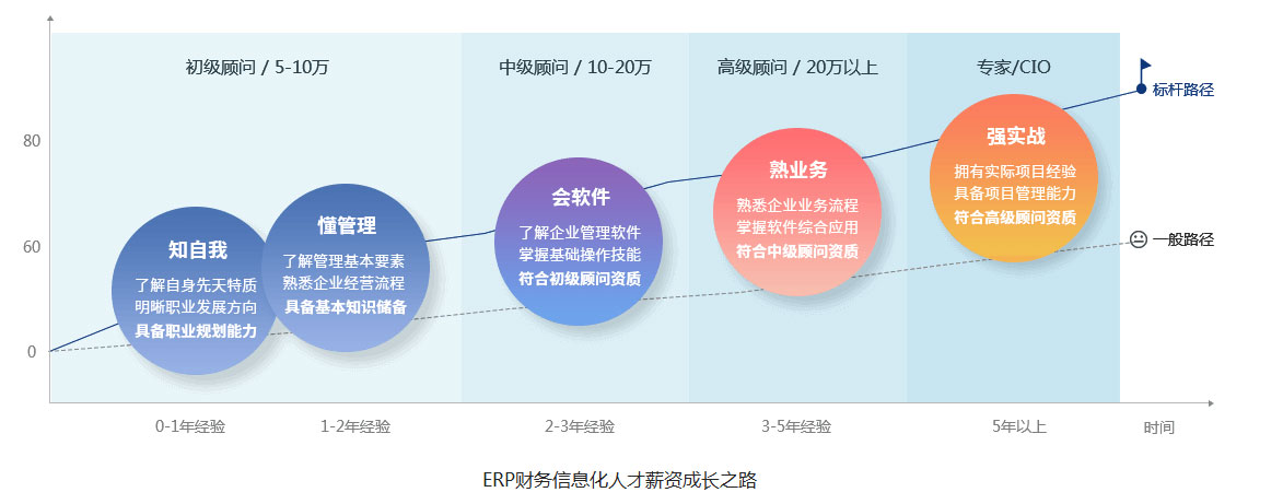 ERP財務信息化人才薪資成長之路
