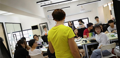 学生在上课