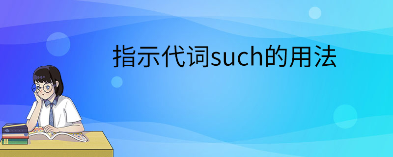 指示代词such的用法