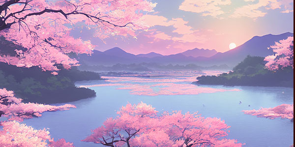 動畫渲染櫻花