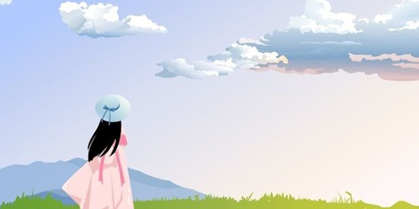 少女背影