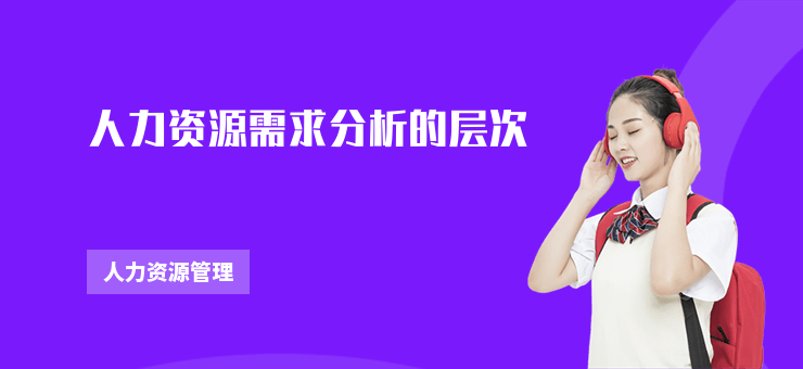 人力資源需求分析的層次