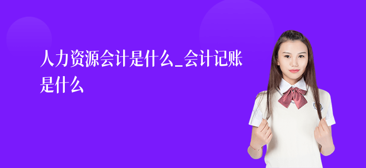 人力資源會計是什么_會計記賬是什么