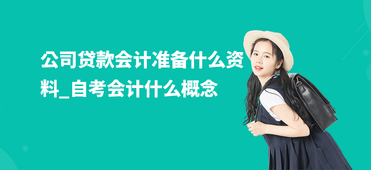 公司貸款會計準備什么資料_自考會計什么概念