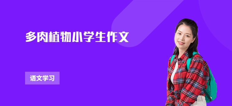 多肉植物小學生作文