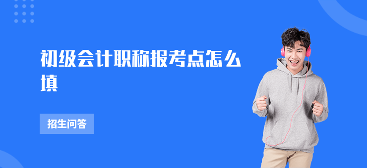 初級會計職稱報考點怎么填
